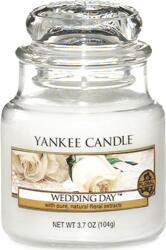 Yankee Candle Yankee gyertya, esküvő napján, gyertya üvegedényben 104 g (NW169679)
