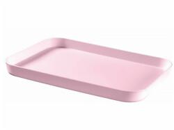 Curver Tálca szögletes CURVER Essentials műanyag púder rózsaszín (00738-X51-00) - nyomtassingyen