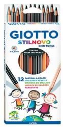 GIOTTO Színes ceruza GIOTTO Stilnovo hatszögletű 12db/készlet bőr tónusú színek (2574 00)