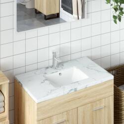 vidaXL fehér négyszögű kerámia fürdőszobai mosdókagyló 30, 5x27x14 cm (153722) - vidaxl