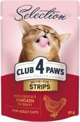Club4Paws Premium nedves macskaeledel - Finom csirke mártással 12x85g