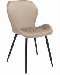 Mercaton Konyha/nappali szék, Mercaton, Veira, bársony, fém, bézs, 52x56x85 cm (MCTART-SD-276420)