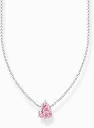 Thomas Sabo ezüst nyaklánc rózsaszín csepp cirkóniával - KE2213-051-9-L45V