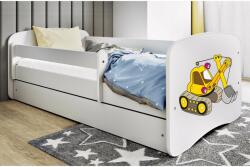 Kocot Kids Babydreams Ifjúsági ágy ágyneműtartóval - Kotrógép - T (LBD_BM_KOP) - pepita - 81 190 Ft