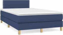 vidaXL kék szövet rugós és LED-es ágy matraccal 120x190 cm (3270087) - pepita