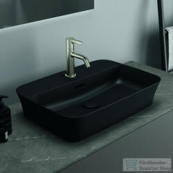 Ideal Standard IPALYSS 55x38 cm-es pultra ültethető mosdó leeresztő nélkül, matt fekete E2077V3 (E2077V3)