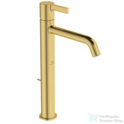 Ideal Standard JOY magasított mosdó csaptelep automata leeresztővel, Brushed gold BC781A2 (BC781A2)