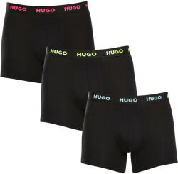 HUGO 3PACK boxeri bărbați HUGO negri (50503079 971) XL (179105)