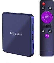 Techstar TV Box Media Player Techstar® H96 Max V12, 4K, RAM 2GB DDR3, ROM 16GB, Android 12, RK3318 Quad Core, WiFi dual band, Slot Card, Negru