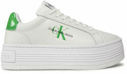 Calvin Klein Sneakers Bold Platf Low Lace Lth Ml Met YW0YW01431 Alb - modivo - 488,00 RON
