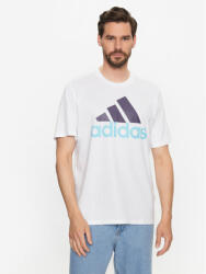Adidas Tricou Essentials Single Jersey Big Logo T-Shirt IJ8579 Alb Regular Fit
