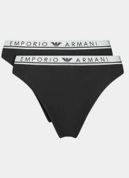 Emporio Armani Underwear Set 2 perechi de chiloți de damă 163337 3F227 00020 Negru