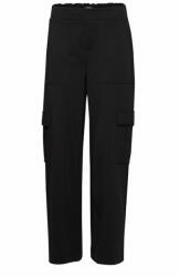 ICHI Pantaloni din material 20120199 Negru Regular Fit