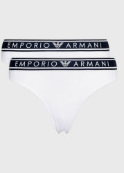 Emporio Armani Underwear Set 2 perechi de chiloți de damă clasici 163334 3R227 00010 Alb