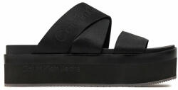 Calvin Klein Jeans Şlapi Flatform Sandal Webbing In Mr YW0YW01361 Negru