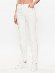 Olsen Pantaloni din material Mona 14000620 Alb Slim Fit