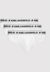 Karl Lagerfeld Set 3 perechi de slipuri Logo 211M2103 Alb