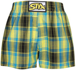 Styx Gyermek bő szárú boxeralsók Styx klasszikus gumipánt többszínű (J1021) 4-5 éves