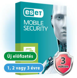 ESET Mobile Security for Android (3 gépre, 1 évre) online vírusirtó szoftver (eset_mobile_security_for_android_3pc)