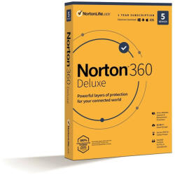 Symantec Norton 360 Deluxe 50GB 1 felhasználó 5 eszközre (norton_360_deluxe_50gb_5pc)