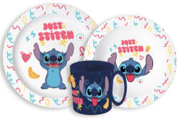 Stor Disney Lilo és Stitch Palms étkészlet, micro műanyag szett bögrével 265 ml (STF33357)