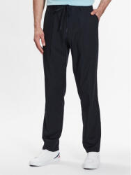 Benetton Pantaloni din material 44O6UF01I Negru Regular Fit