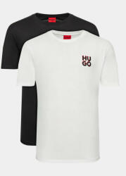 Hugo Set 2 tricouri 50492550 Alb Regular Fit
