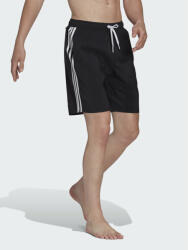 Adidas Pantaloni scurți pentru înot 3-Stripes CLX HT4358 Negru Regular Fit