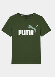 PUMA Tricou Ess+ 2 Col Logo 586985 Verde Regular Fit