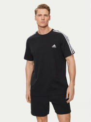 Adidas Tricou Essentials Single Jersey 3-Stripes T-Shirt IC9334 Negru Regular Fit