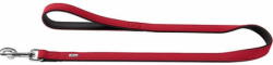 HUNTER Bőr póráz Softie, piros/fekete 1, 5 x 110 cm