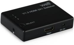 WELL switch hdmi 3 intrari fullhd v1.3 cu telecomanda well (SW-HDMI1.3/3-RC-WL)