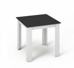  KONDELA Étkezőasztal Kraz 80x80 cm - fehér fekete
