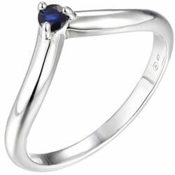 Brilio Silver Minimalista ezüst gyűrű zafírral Precious Stone SR09001B (Kerület 56 mm)