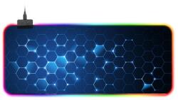 Mountain Vízálló RGB világítós egérpad - 14 féle fényhatással, méret: 800 x 300 x 4 mm (méhsejt)