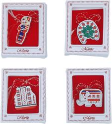 Onore Martisor traditional, Onore, multicolor, carton, 8.5 x 7 cm, modele diverse traditionale