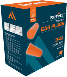 Portwest Dopuri de urechi 34 dB de rezerva pentru dozator - Portwest EP21 (EP21ORR)