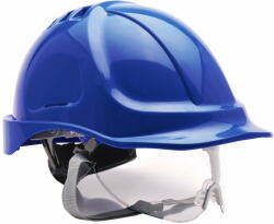 Portwest Casca de protectie ventilata cu viziera retractabila - Porwest PW55 - albastru (PW55RBR)