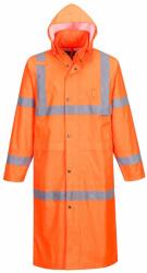 Portwest Pelerina de ploaie reflectorizanta complet impermeabila, 122 cm lungime, respirabila - Portwest H445 - portocaliu, L (H445ORRL)