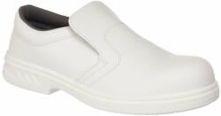 Portwest Pantofi albi autoclavabili pentru industria alimentara sau sanitara - Portwest Slip On S2 - alb, 44 (FW81WHR44)