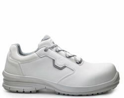 Base Protection Pantofi de lucru albi din microfibra rezistenta la apa, bombeu nemetalic foarte subtire (6, 5 mm), talpa anti-oboseala - Base Natrium S2 - 46 (B0980WHR46)