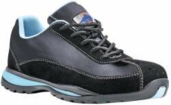 Portwest Pantofi de protectie de dama cu bombeu metalic, talpa antiderapanta - Portwest Steelite S1P - albastru, 39 (FW39BKR39)