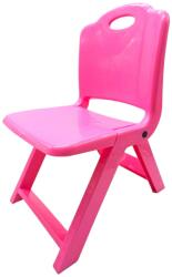 ABS Összecsukható gyerekszék 45cm, rózsaszín, ülőfelület 45/25cm (i1097)