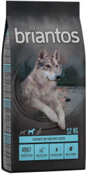 Briantos 2x12kg Briantos Adult lazac & burgonya - gabonamentes száraz kutyatáp 10% árengedménnyel
