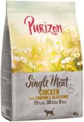 Purizon 2x400g Purizon Single Meat csirke & kamillavirág száraz macskatáp 10% árengedménnyel