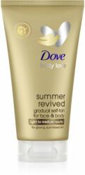 Dove DermaSpa Summer Revived önbarnító tej arcra és testre árnyalat Fair 75 ml