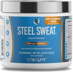  Steel Sweat zsírégető italpor kardió edzéshez - 150 g - eper mangó - SteelFit