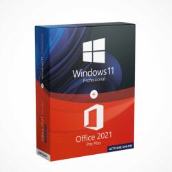 Microsoft Pachet Windows 11 Pro + Office 2021 Pro Plus (activare online) (Windows11-Office2021PRO-online)