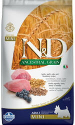 N&D Dog Ancestral Grain bárány, tönköly, zab&áfonya adult mini 2, 5kg