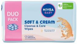 Nivea Baby Wipes Soft & Cream Duo 114 ks